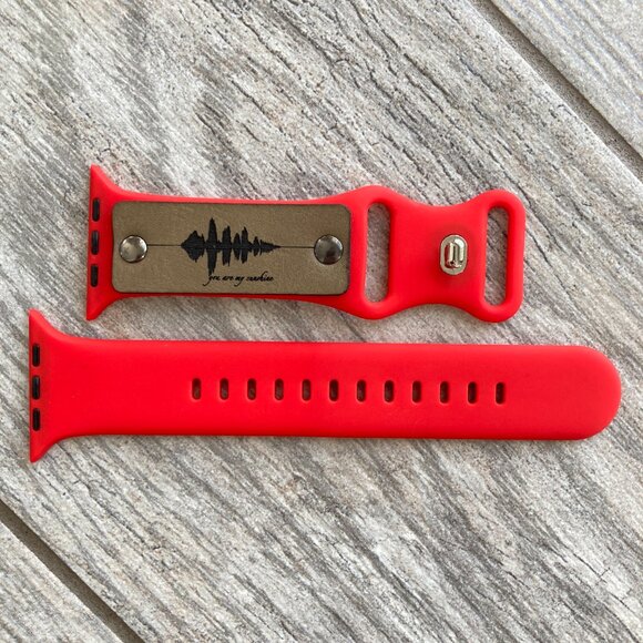 You Are My Sunshine Soundwave Band For Apple Watch 42-49mm - Red - Picture 2 of 3